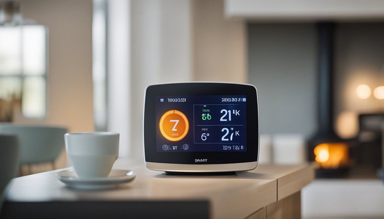 A smart heating system adjusts temperature based on occupancy, saving energy and reducing carbon emissions. Smart thermostats and sensors optimize comfort and efficiency in UK homes